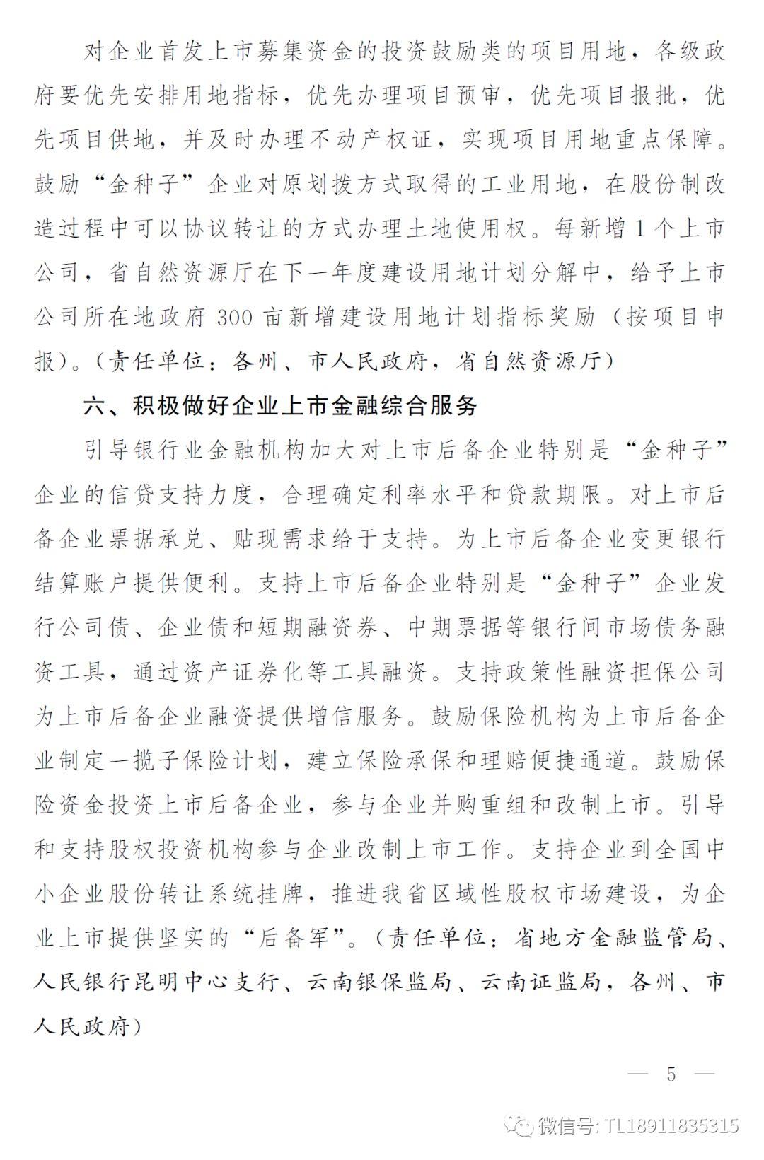 科创板上市成功最高奖1600万元，云南省发布推进企业上市倍增三年行动方案 后年上市企业要超70家